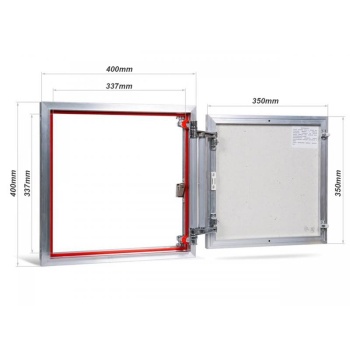 Peidetav plaaditav luuk ATP 40×40 (ATP40X40)