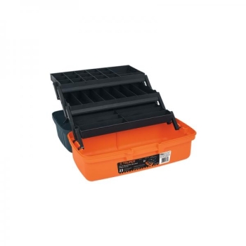 Tööriista/sortimendi kohver 3 sahtliga, 410x220x210mm oranž Truper 10539
