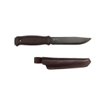 Morakniv Garberg Grand BlackBlade™ matkanuga – 142 mm must DLC teras, täistera, nahktupp, tumepruun käepide