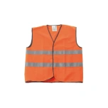 Helkurvest takjakinnitusega ORANŽ, EN 471 klass 2