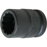 3/4" SAF LÖÖKPADRUN LÜHIKE 24MM, 12-KANT TRIUMF 