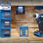 StealthMounts aku hoidik Makita 40V akudele 6tk (sinine)