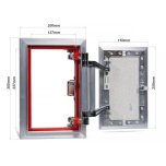 Peidetav plaaditav luuk ATP 20×30 (ATP20X30)