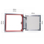 Peidetav plaaditav luuk ATP 30×30 (ATP30X30)