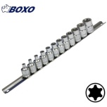 E-Torx 3/8" padrunite kmpl E4-E20, 12osa