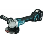 Makita DGA506Z Akunurklihvija BL 125mm, 2x5Ah aku+laadija