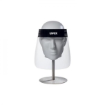 Näokaitse visiir Uvex 9701, 0,3mm PET, udukindla kattega, elastne peapael 54-64cm
