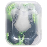 Kõrvatropid, taaskasutatavad,Uvex Xact-fit Multi, paelaga hoiukarbis. hall/lime. SNR: 26dB/ 1 paar