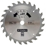 Saeketas Tivoly 165x16x2.45/1.5mm, z24, 15°, puidule