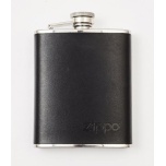 Zippo plasku 6oz/177ml, kaetud nahaga