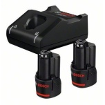 Akud + laadija Bosch GBA 12V / 2x2.0Ah + GAL 12V-40 Set