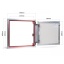 Peidetav plaaditav luuk ATP 40×40 (ATP40X40)